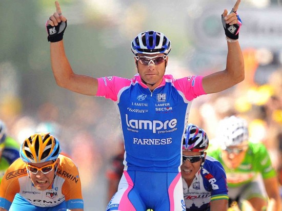 LANG KARRIERE: Alessandro Petacchi kan se tilbake på en lang karriere med totalt 48 etappeseire i Grand Tours. Italieneren signerte nylig en kontrakt med det italienske laget, Southeast.