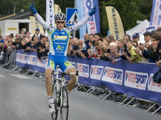 VIL VINNE IGJEN: Vegard Robinson Bugge ønsker å sikre seg et unikt utgangspunkt for en proffkontrakt med å vinne i Tour of Norway. Foto: procycling.no