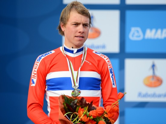 GULLHÅP: Edvald Boasson Hagen vant sølv i VM for to år siden. Om tre år kan han få sjansen til å ta ett steg opp i Bergen.