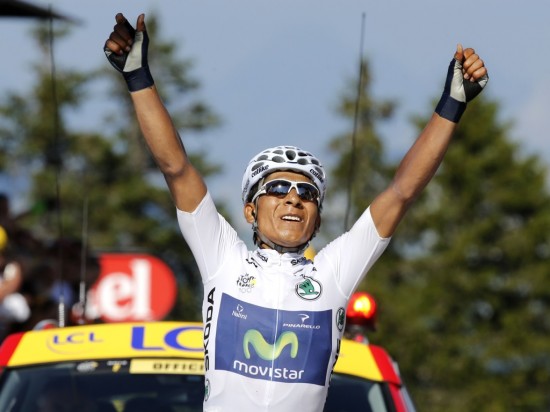 DROPPER: Naio Quintana er ifølge lagledelsen i Movistar helt unik og en spektakulært god syklist.. Foto: Tim de Waele ( ©TDWsport.com )