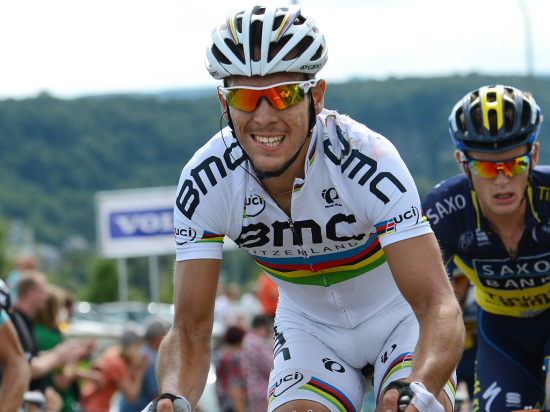 BEKYMRET FOR RYTTERNES SIKKERHET: Philippe Gilbert.