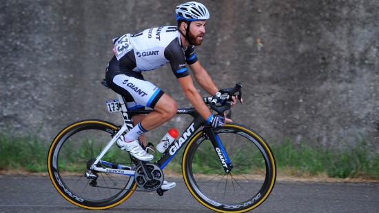 HELDIG: Det var nære ved å gå skikkelig ille for Simon Geschke på onsdagens treningstur. Foto: Tim De Waele (©TDWSport.com)