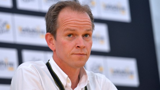 PROTESTERTE: LottoNL-Jumbos Richard Plugge og AIGCP-styret. Foto: Tim de Waele (©TDWSport.com)