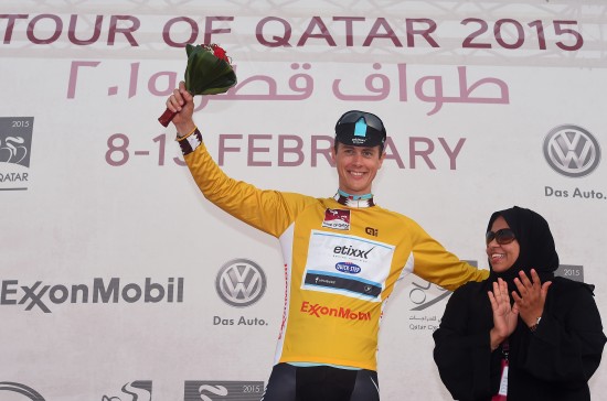 NY LEDER: Niki Terpstra kjørte en forrykende tempoetappe og overtok sammenlagtledelsen i rittet. FOTO: TDW SPORT