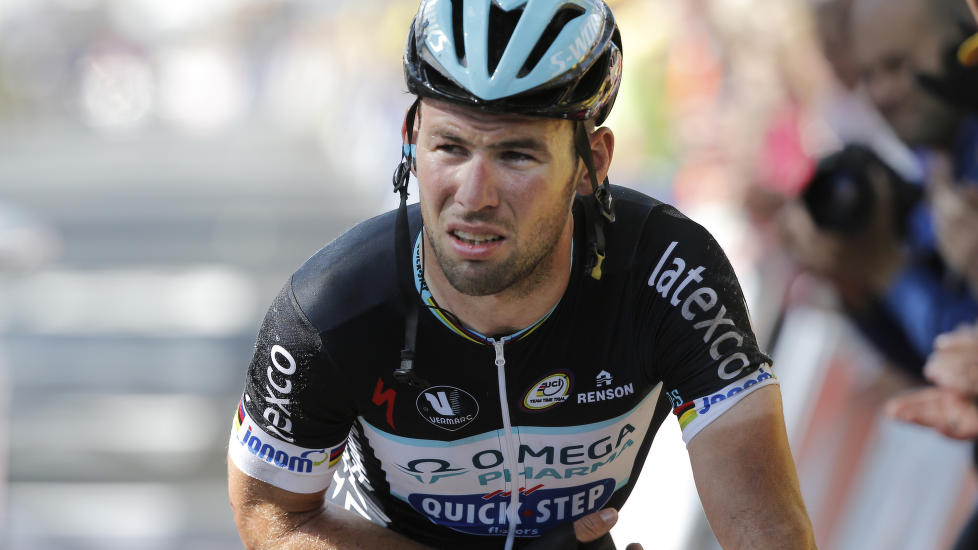 NEDTUR: Mark Cavendish fikk det ikke helt som han ville torsdag. Foto: Christophe Ena / Ap Photo / NTB scanpix