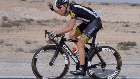 SLET: Edvald Boasson Hagen fikk en tøff start på Tour of Qatar, men viste etter hvert at formen ikke var dårlig som den virket. Foto: Tim de Waele (©TDWSport.com)