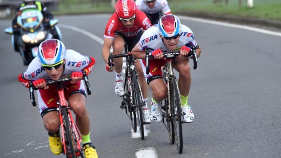 <b> RÅSTERK DUO: </b> Sven Erik Bystrøm (t.v) og Alexander Kristoff dominerte i åpningsetappen av Driedaagse De Panne. Foto: Tim De Waele/TDWSPORT.COM.