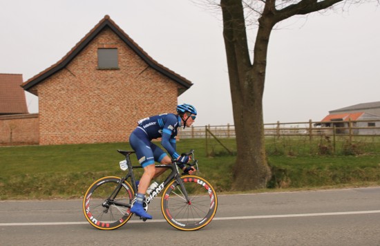 VANT I FRANKRIKE: Daniel Hoelgaard vant tredje etappe i Tour de Normandie. Foto: Frank Wøien Mo.