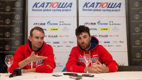 FARLIG DUO: Med Kristoffs spurtegenskaper og Paolinis rutine har Katjusja gode sjanser til å vinne søndagens Flandern rundt. (Foto: Scanpix)