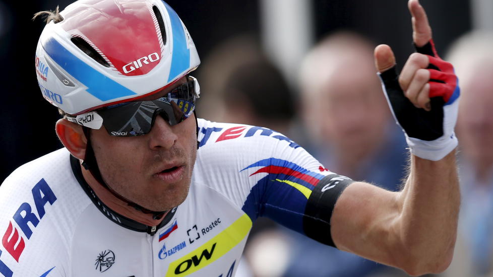 KLASSIKERKONGE: Alexander Kristoff har hatt en eventyrlig vårsesong og har vært på pallen i nesten halvpartene av rittene han har stilt opp i. Nå tar nordmannen seg en rolig periode før oppkjøringen til Tour de France starter. FOTO: Reuters
