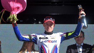 <b> SAMMENLAGTSEIER: </b> Alexander Kristoff vant Driedaagse De Panne sammenlagt. 27-åringen vant tre av fire etapper i etapperittet. Foto: Tim De Waele/TDWSPORT.COM.