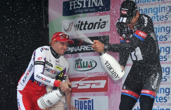 KONGENE AV KLASSIKERNE: Alexander Kristoff og John degenkolb har hatt all grunn til å skple i champagne denne våren. Foto: Tim De Waele (©TDWSport.com)