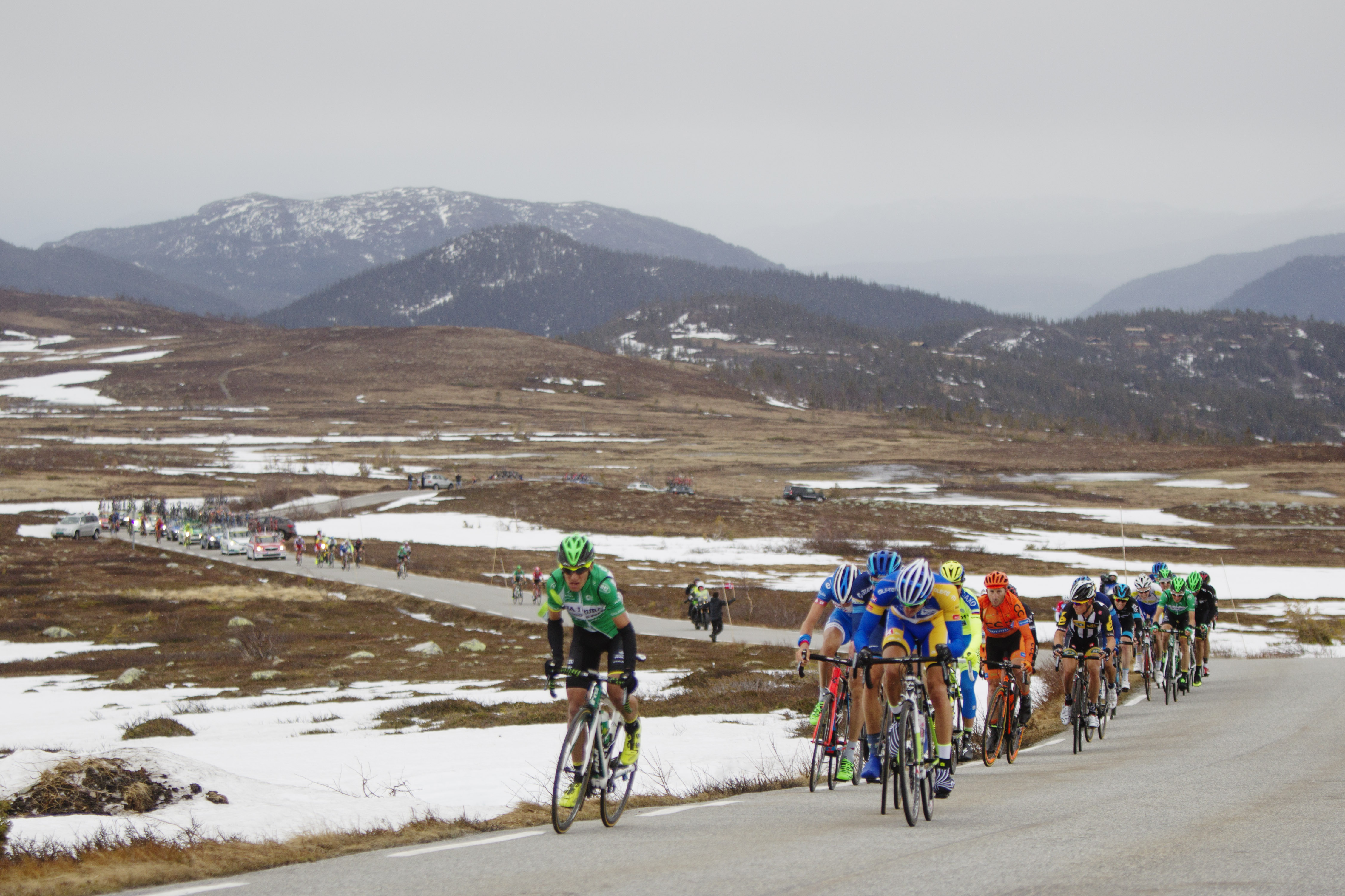ØNSKER SEG TILBAKE HIT: Frederik Wilmann i aksjon under Tour of Norway-etappen i Rjukan for Team Ringeriks-Kraft. Foto: Kristoffer Øverli Andersen