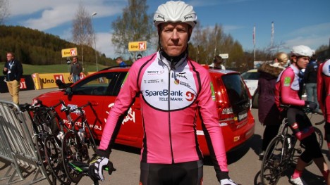 <b>STERKERE ENN PÅ LENGE:</b> 52 år gamle Jørn Fjeldavlie opplever et oppsving i sykkelkarrieren etter at han begynte å trene enda mer. Foto: Jonas Lindstrøm, procycling.no