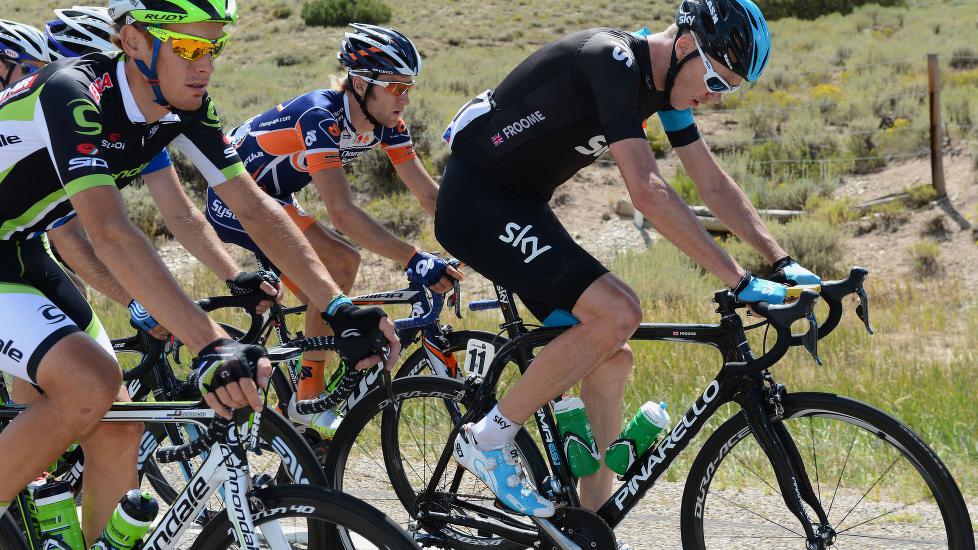 <b>RÅSTERK:</b> Chris Froome distanserte alle konkurrentene og vant kongeetappen i årets Critérium du Dauphiné. Foto: Garrett W. Ellwood/Getty Images/AFP