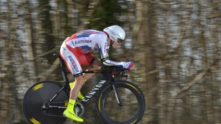 <b>PROLOGTEST:</b> Alexander Kristoff viste på prologen i Sveits rundt at han har noe å fare med på Tour de Frances første dag. Foto: AFP PHOTO / LIONEL BONAVENTURE