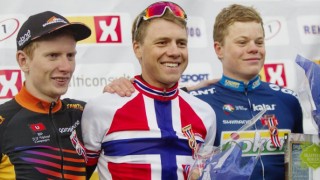 <b>VIKTIGE POENG:</b> Andreas Vangstad (fra venstre), Edvald Boasson Hagen og Truls Engen Korsæth har alle en avgjørende rolle i Norges kamp for å få seks ryttere til start i VM i Richmond. Foto: Kristoffer Øverli Andersen, www.procycling.no