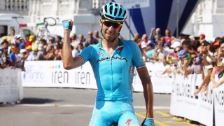 <b>TO PÅ RAD:</b> Vincenzo Nibali kunne for andre år på rad juble for seier i det italienske mesterskapet. Foto: RS (©TDWSport.com)