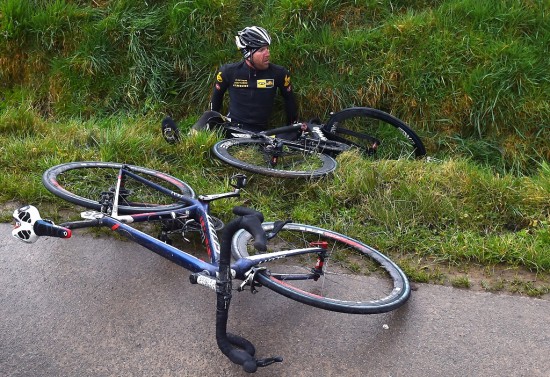 FORLATT I GRØFTA: Motivasjonssvikt har blitt uttalt at er Matthew Goss' store problem. No tour for you, mate! Foto: Tim de Waele (©TDWSport.com)