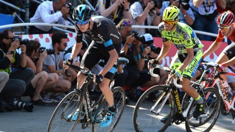 <b>BYR OPP TIL SHOW:</b> Chris Froome og Alberto Contador kommer til å overta hovedrollene når Tour de France inntar fjellene. Foto: Tim de Waele (©TDWSport.com)