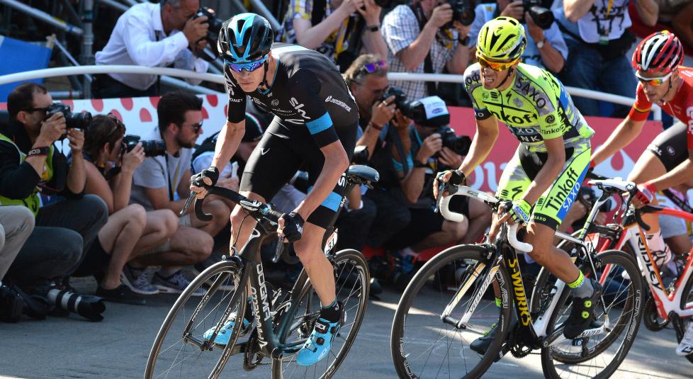 <b>BYR OPP TIL SHOW:</b> Chris Froome og Alberto Contador kommer til å overta hovedrollene når Tour de France inntar fjellene. Foto: Tim de Waele (©TDWSport.com)