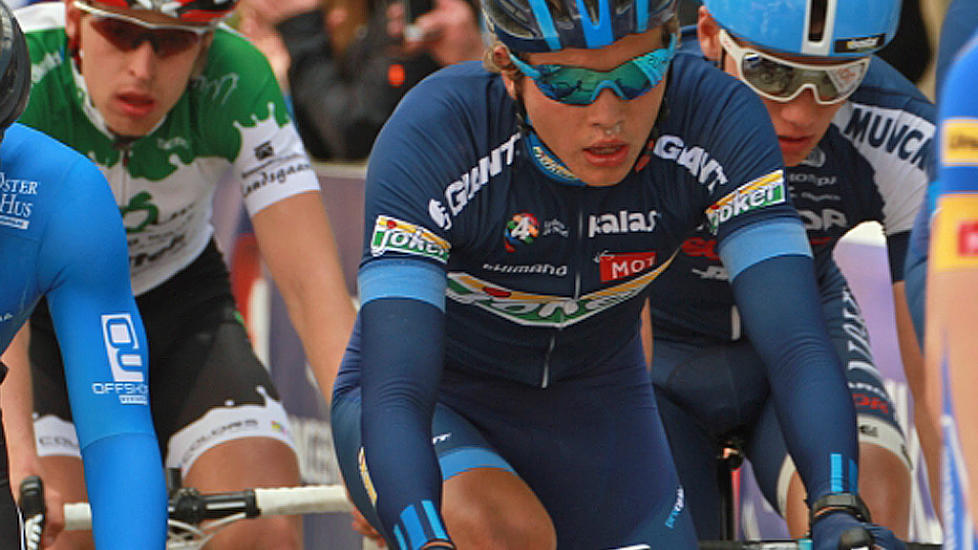 NORSK KLATRETALENT: Odd Christian Eiking. Her avbildet under Rinngerike GP tidligere i år. Foto: procycling.no