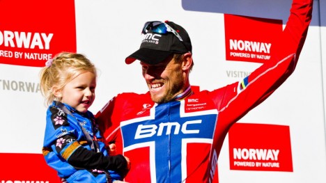 <b>EN MANN MED EN PLAN:</b> Thor Hushovd lanserte fredag at han vil stable et norsk profflag på beina innen 2017. Statoil samarbeider med Hushovd under Arctic Race, men sier de ikke har noen planer om å øke sponsingen av norsk sykkelsport.