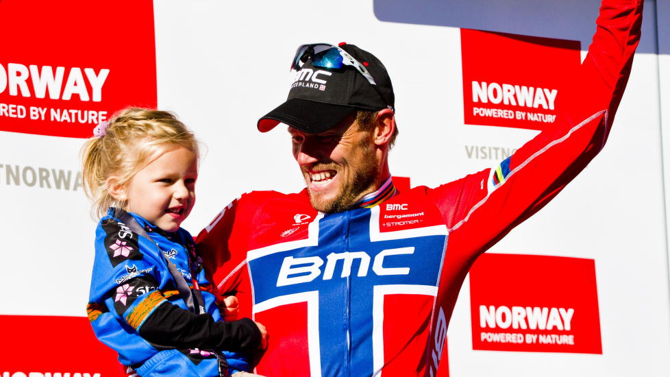 <b>EN MANN MED EN PLAN:</b> Thor Hushovd lanserte fredag at han vil stable et norsk profflag på beina innen 2017. Statoil samarbeider med Hushovd under Arctic Race, men sier de ikke har noen planer om å øke sponsingen av norsk sykkelsport.