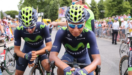 EN GOD FØRSTE UKE: Joda han har tapt en del tid til Chris Froome, men Nairo Quintana har sluppet unna de store katastrofene. Foto: Tim De Waele (©TDWSport.com)