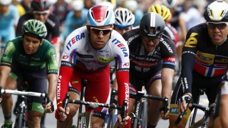 <b> MØTES IGJEN: </b> Alexander Kristoff (Katjusja) og Edvald Boasson Hagen (MTN) spurtet mot hverandre flere ganger under årets Tour de France. I Arctic Race of Norway møtes de igjen. Foto: Heiko Junge / NTB scanpix