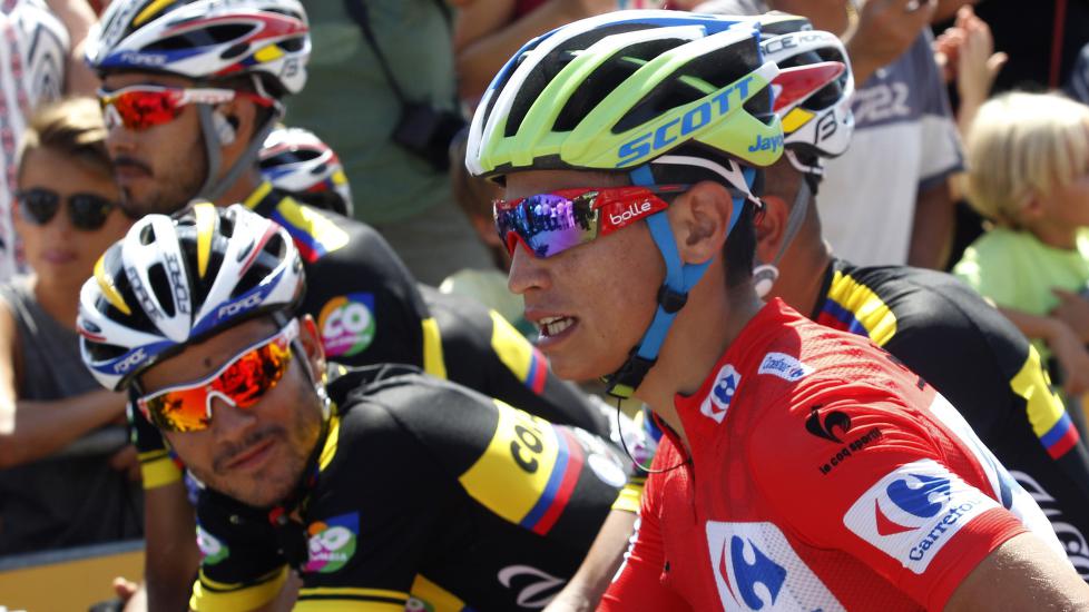 TILBAKE I RØDT: Esteban Chaves. Foto: AFP PHOTO/JOSE JORDAN