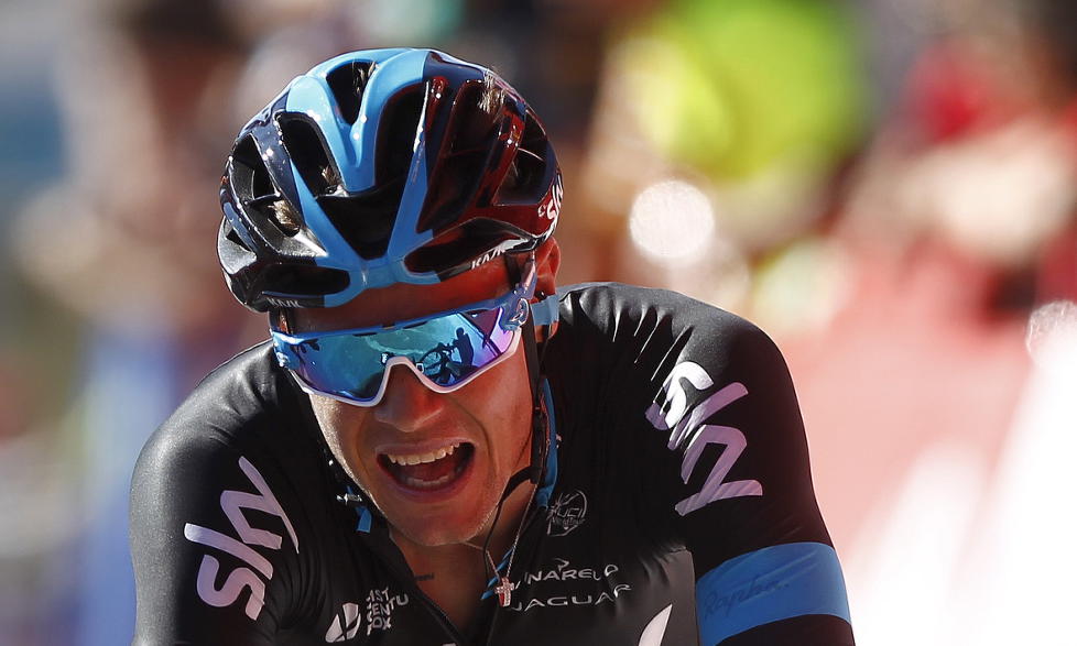 INGEN KRISE: Nicholas Roche mener Chris Froome har kontroll, tross tidstapet på fredagens etappe. Foto: Jon Nazca / Reuters