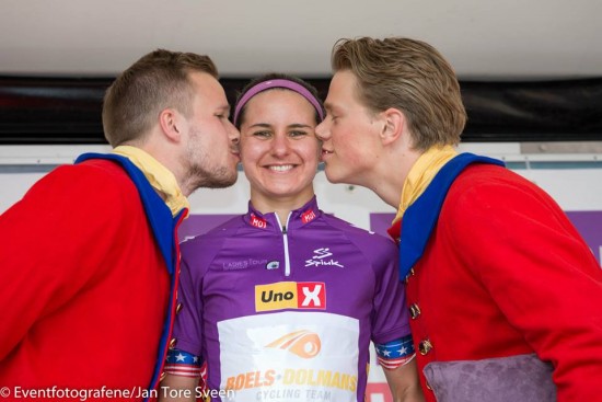 SAMMENLAGTVINNER: Megan Guarnier (Boels Dolmans) ble årets sammenlagtvinner i Ladies Tour of Norway.