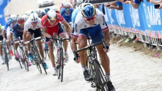 <b>STERK:</b> Ingen klarte å følge Peter Sagan opp 23rd Street siste gang, men Edvald Boasson Hagen var nummer tre over toppen. Deretter gikk alt skeis. Foto: Tim de Waele (©TDWSport.com)