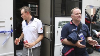 LYS FREMTID: Stein Ørn tror Kristoff har mange suksessfulle sesonger på sykkelsetet foran seg. Her er begge avbildet VM i Richmond Foto: Terje Pedersen / NTB scanpix