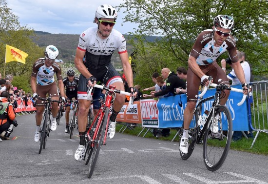 STORTALENTES HERLIGE TRIUMF: En, to, tre seirer har det blitt for Treks talenter på kort tid. Foto: Tim De Waele (©TDWSport,com)