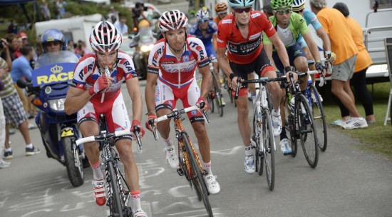 <b>SKILLER LAG:</b> Dani Moreno og Joaquim Rodríguez har trolig syklet sitt siste ritt på samme lag. Her fra Vuelta a España i 2013. Foto: Tim de Waele (©TDWSport.com)