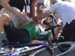 <b>UTSLÅTT</b> Tom Boonen var ikke ved bevissthet etter den kraftige smellen i Abu Dhabi. Legene mener det kan gå et halvt år før han er tilbake i konkurranse. FOTO: Tim De Waele/TDWSPORT.COM