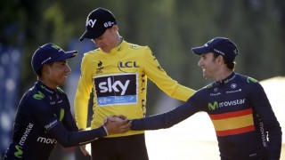 <b>MÅ HJELPE:</b> Alejandro Valverde ble nummer tre i årets Tour de France, men neste år handler alt om å hjelpe Nairo Quintana i colombianerens jakt på å slå Chris Froome. Foto: KENZO TRIBOUILLARD (Scanpix/Afp)