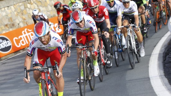 FOR FRISTENDE? Dette bildet viser hvor viktig Luca Paolini er for Alexander Kristoff. Gjør det veien til tilgivelse kortere? Foto: Tim de Waele (©TDWSport.com)