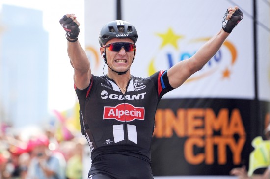 FJORÅRETS ENESTE: Første etappe i Tour de Pologne var 2015s eneste seier for Marcel Kittel. I 2016 ønsker han å begynne å vinne igjen i sitt nye lag. Foto: Tim de Waele (©TDWSport.com)