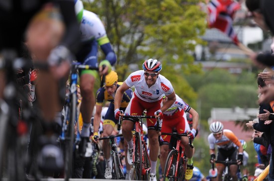 Cycling: Tour of Fjords 2015 Stage 5 HALLER Marco (Aut) White Jersey / Hinna Park - Stavanger (186 Km) Tour des Fjords / Rit Etape / © Tim De Waele