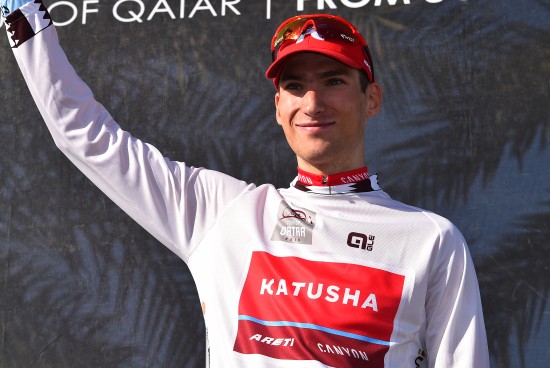 SPORTSLIG SUKSESS: Har en tendens til å bli satt i skyggen når det hoper seg opp med dopingnytt. Uavhengig av dette har Sven Erik Bystrøm hatt en meget god sesongstart, og blant annet kjørt i ungdomstrøya i Tour of Qatar. Foto: Tim de Waele (©TDWSport.com)