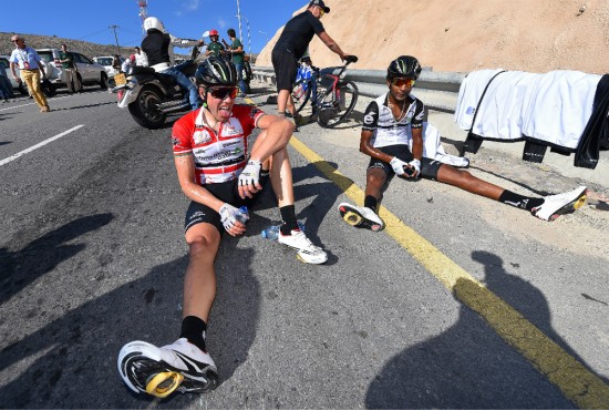 IMPONERT: Merhawi Kudus har gjort en solid profil både på egne vegne og som hjelperytter for Edvald Boasson Hagen (til venstre). FOTO: Tim De Waele/TDWSPORT.COM