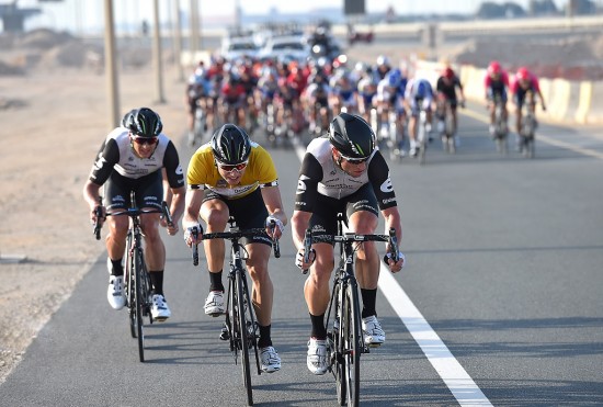VISTE STYRKE: Det var ikke Mark Cavendish, men uflaks, som gjorde at Edvald Boasson Hagen ikke vant Tour of Qatar. Foto: Tim De Waele (©TDWSport.com)