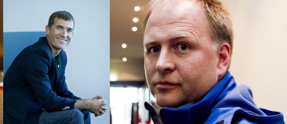 FRISK DEBATT: Sykkelsponsor Vegar Kulset (innfelt) sparer ingen når han diskuterer tydlighet i antidopingspørsmål via sosiale medier. Det fikk Stein Ørn erfare, men Alexander Kristoffs trener mener debatten er etterlengtet. FOTO: Uno-X/Scanpix