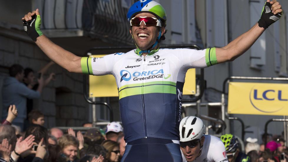 SEIRET PÅ FØRSTE FORSØK: Australske Michael Matthews. Bildet er fra forrige utgave av Paris-Nice. Foto: LIONEL BONAVENTURE / Afp / NTB scanpix