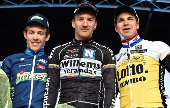 PODIUMSTUR: Etter mye motgang smakte nok dette veldig godt for Kristoffer Halvorsen. Foto: Tim de Waele (©TDWSport.com)