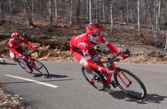 DEBUT: Bystrøm debuterte i Paris-Nice tidligere i år. Nå får han kjenne på nivået i Ardenner-klassikerne. Foto: Tim de Waele (©TDWSport.com)