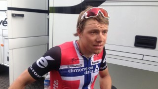 IKKE NOK KREFTER: Edvald Boasson Hagen hadde ikke nok saft igjen i beina da favorittene dro til på de siste milene av Flandern rundt. Foto: Espen J. Lee (procycling.no)